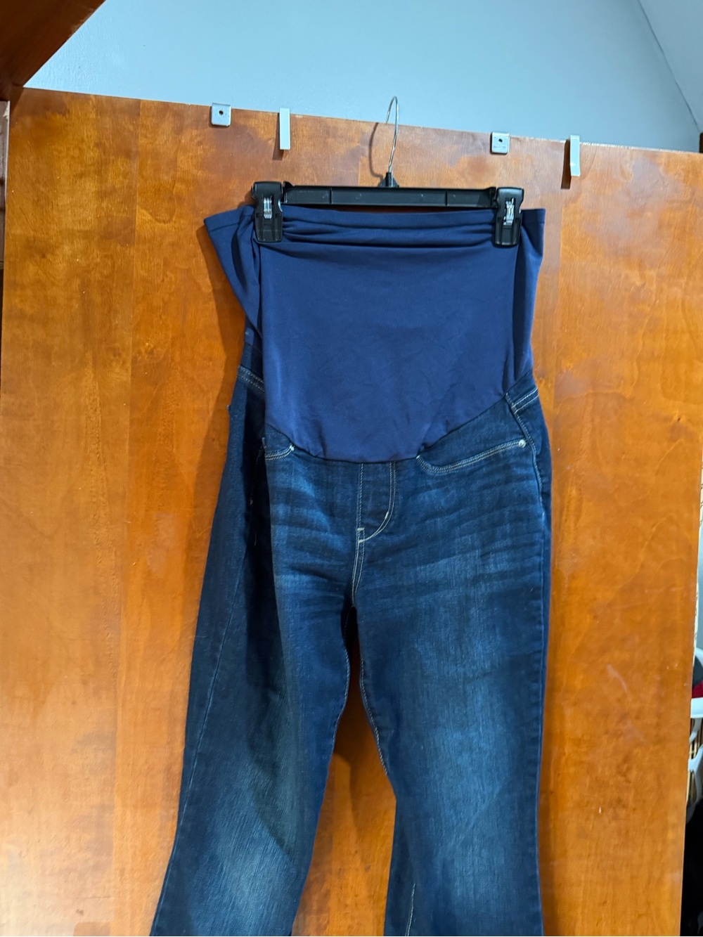 Levi's Dark Blue Maternity Jeggings with Navy Support Panel
